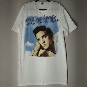 Vintage Elvis Presley Oversized Shirt 4XL Murina Love Me Tender Gown-Like Long